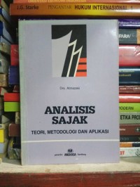 Image of Analisis Sajak Teori, Metodologi dan Aplikasi